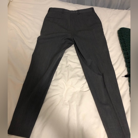 Brooks Brothers 1818 Madison Pants 32x30 Gray Flat Front 100% Wool Dress - Picture 3 of 4